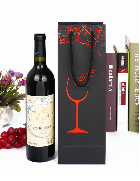 Buy cost-effective and stylish paper bags for red wine bottles