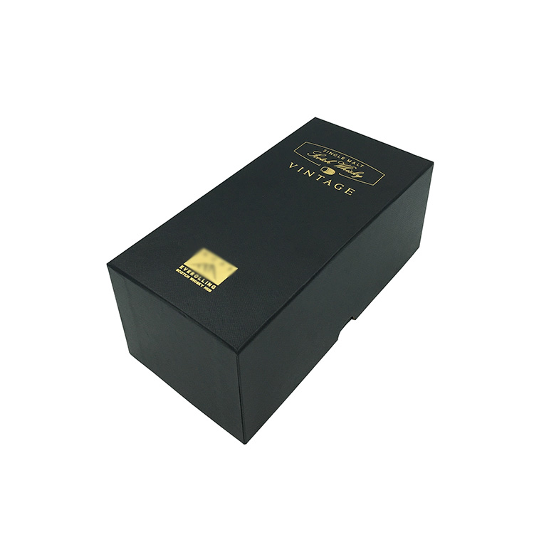 Eco-friendly luxury wine glass gift boxes