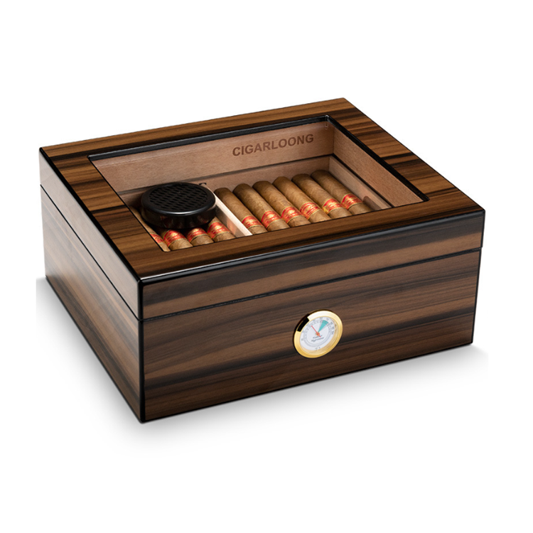 Cigar storage with window, cigar humidor with free design