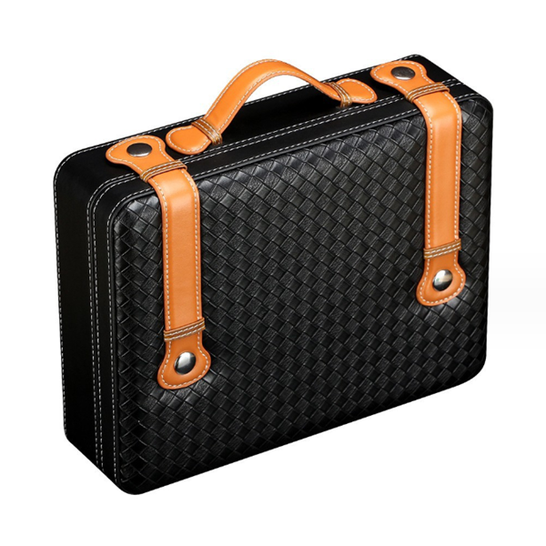 Bulk PU leather travel cigar box 