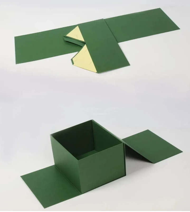 Side folding box